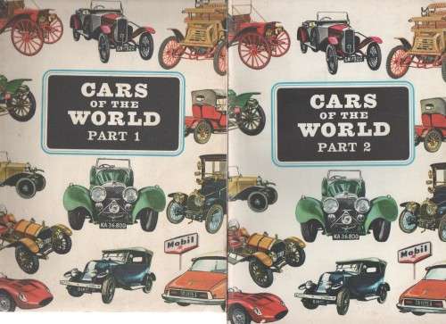 SET OF FOUR BOOKS IN SLIPCASE, CARS OF THE WORLD - J D SCHEEL