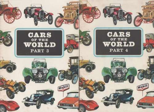 SET OF FOUR BOOKS IN SLIPCASE, CARS OF THE WORLD - J D SCHEEL