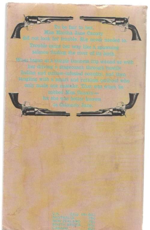 CALAMITY SPELLS TROUBLE - J T EDSON (CORGI WESTERN - 1968)