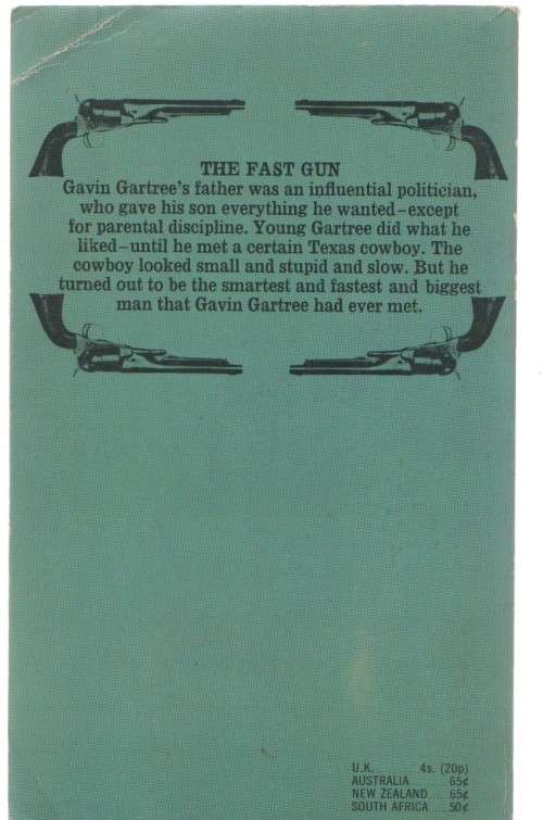 THE FAST GUN - J T EDSON ( CORGI WESTERN, NO.54 -1969)