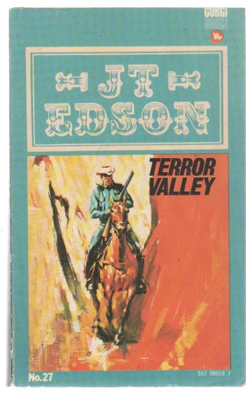 TERROR VALLEY - J T EDSON ( CORGI WESTERN, NO.27 -1974)