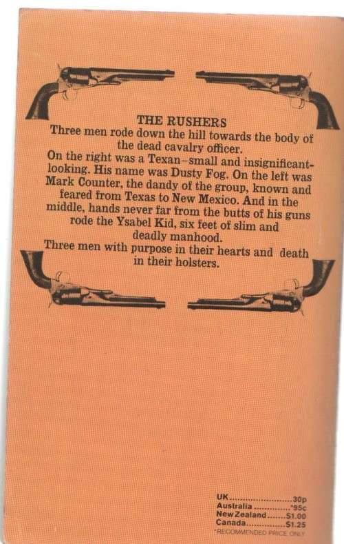 THE RUSHERS - J T EDSON ( CORGI WESTERN , NO 57 -1973)