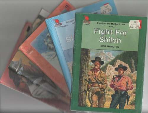 FIVE CLEVELAND WESTERN PAPERBACKS (CAFE BOOKS)