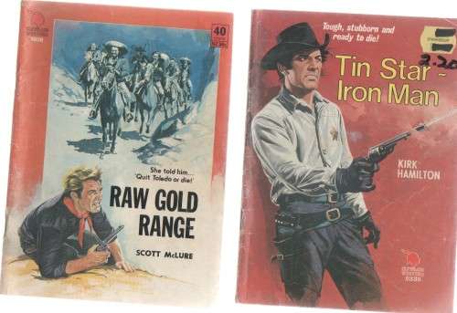 FIVE CLEVELAND WESTERN PAPERBACKS (CAFE BOOKS)