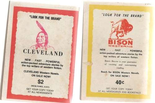 FIVE CLEVELAND WESTERN PAPERBACKS (CAFE BOOKS)