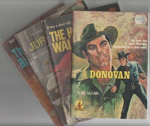 FOUR ARIZONA WESTERN PAPERBACKS (CAFE BOOKS)
