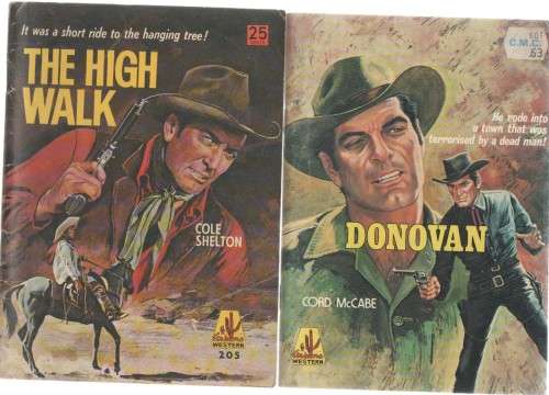 FOUR ARIZONA WESTERN PAPERBACKS (CAFE BOOKS)