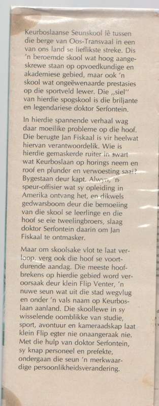 DIE HOOF VAN KEURBOSLAAN, NOMMER 2 - THEUNIS KROGH (1 STE UITGAWE 1973)