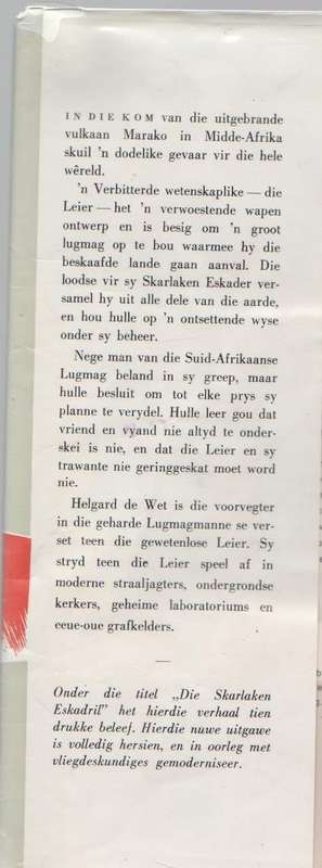 DIE SKARLAKEN ESKADER, `N VLIEGVERHAAL - W A DE KLERK (9 DE DRUK 1969)