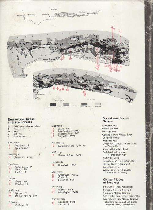 SOUTHERN CAPE FORESTS AND TREES (1974) - F VON BREITENBACH, DEPARTMENT OF FORESTY