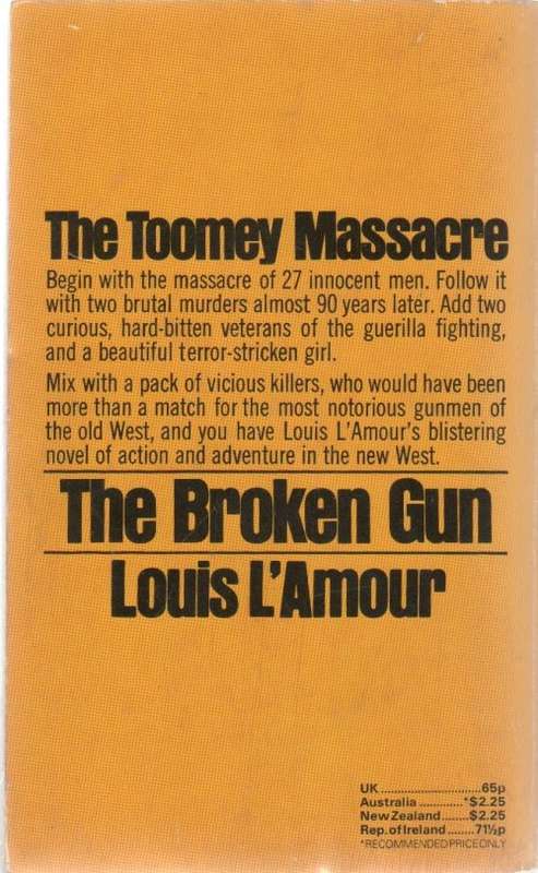 THE BROKEN GUN - LOUIS L`AMOUR (1979 - WESTERN)