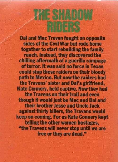 THE SHADOW RIDERS - LOUIS L`AMOUR (1983 - WESTERN)