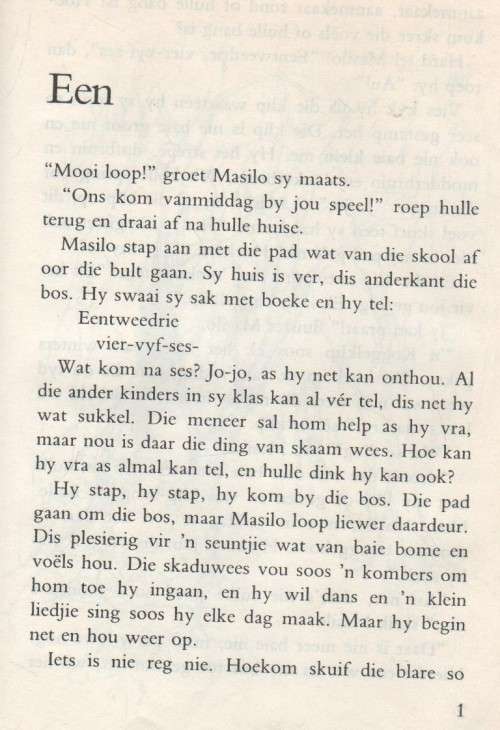 MASILO EN DIE MONSTER - ELSABE STEENBERG (1 STE UITGAWE 1988)