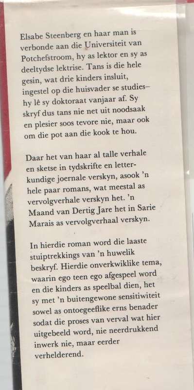 `M MAAND VAN DERTIG JARE - ELSABE STEENBERG (1972?)