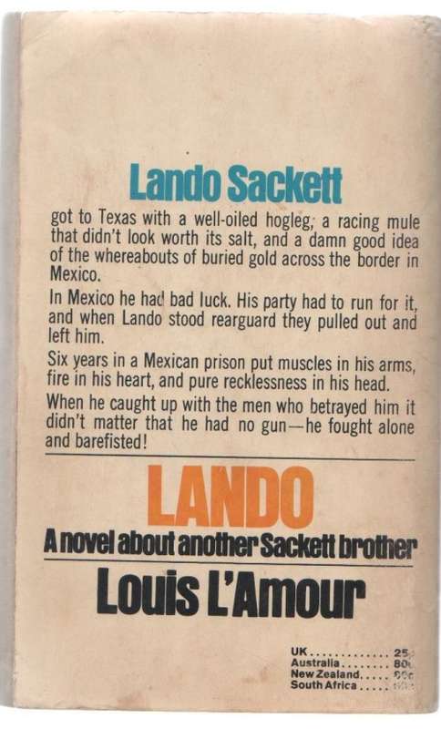 LANDO - LOUIS L`AMOUR (1971) WESTERN