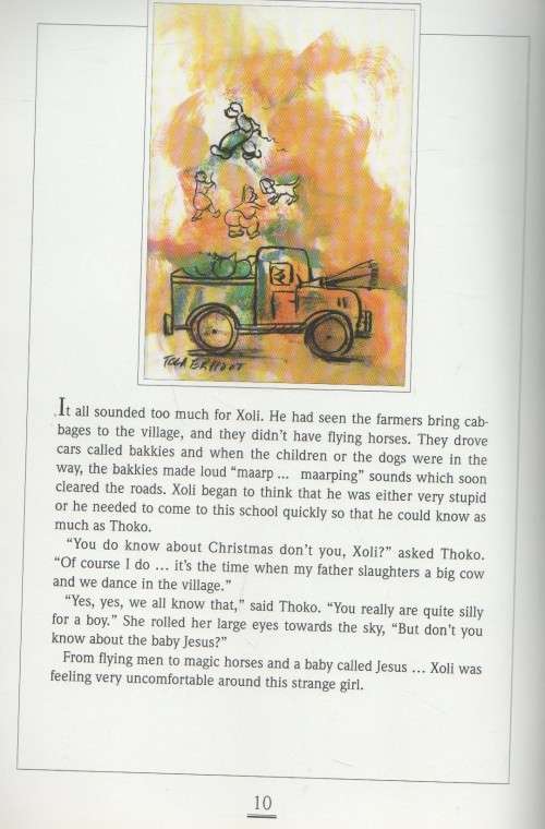 XOLI AND THE CHRISTMAS FATHER - LYNN CHILD AND ILLUSTRATED BY FRANS CLAERHOUT (1 ST EDT 1994)