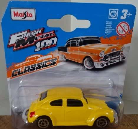 YELLOW VW1300 DIE-CAST 3+ CAR