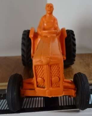 RED HARD PLASTIC TRACTOR FORDSON, MADE IN NORWAY