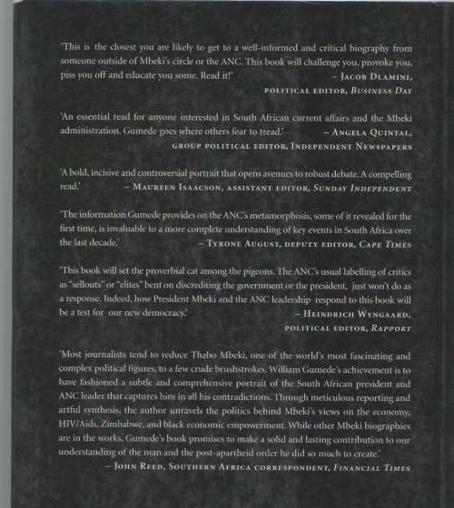 THABO MBEKI AND THE BATTLE FOR THE SOUL OF THE ANC - MERVIN GUMEDE (1 ST PUBL 2005)