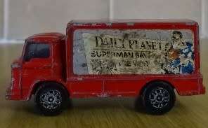 CORGI JUNIORS LEYLAND TERRIER RED DELIVERY TRUCK , MADE IN ENGLAND IN THE 1970`S