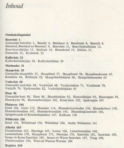 GEREGTE MET SOUSE , VLEISGEREGTE - BETSIE ROOD (1 STE DRUK 1974)