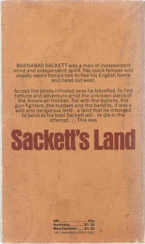 SACKETT`S LAND - LOUIS LAMOUR ( WESTERN - 1974)