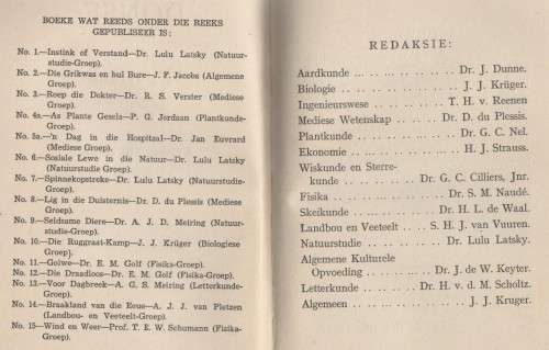 KENNIS VIR ALMAL, NO 16, DONSE - J J KRUGER (1943)