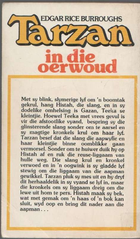 TARZAN IN DIE OERWOUD, NO 6 - EDGAR RICE BURROUGHS (1 STE DRUK 1984)