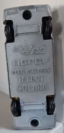 SILVER MINI JET TALBOT SOLARA , MADE IN FRANCE