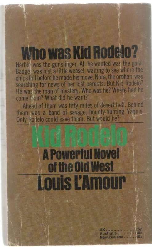 KID RODELO - LOUIS LAMOUR (WESTERN 1972)