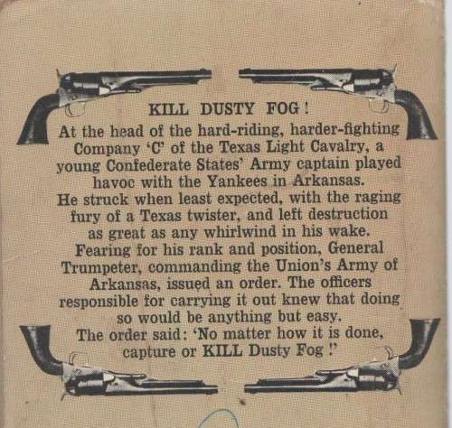 KILL DUSTY FOG!, NO 58 - J T EDSON (WESTERN 1970)