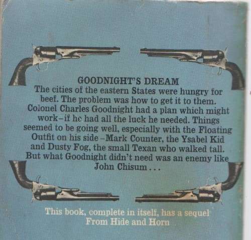 GOODNIGHT`S DREAM - J T EDSON (WESTERN -1973)