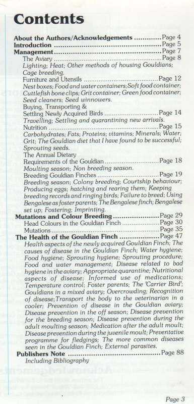 A GUIDE TO GOULDIAN FINCHES - 1991 AUSTRALIAN BIRDKEEPER
