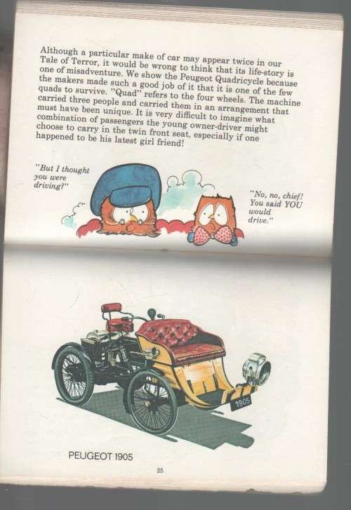 OLLIE`S KOOKIE CARS AND VETERAN CARS 1769-1904 (1979)
