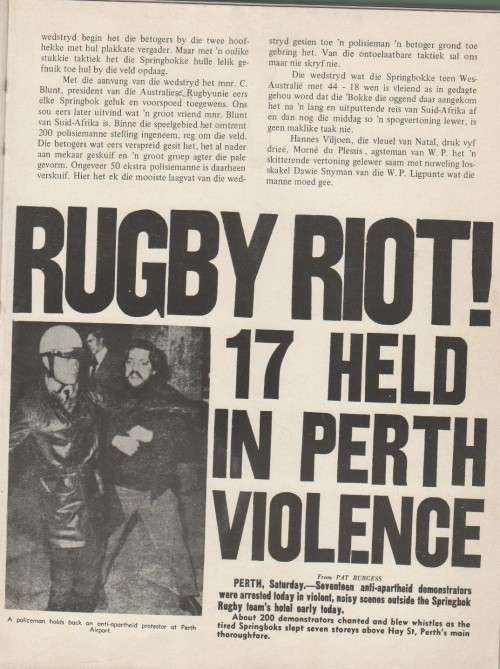 DIE OORWINLIKES - SPRINGBOKKE IN AUSTRALIE - GERT HATTINGH