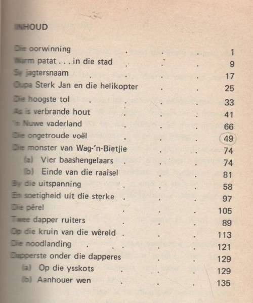 JEUG-LAND IV, DIE MONSTER VAN WAG`N BIETJIE EN ANDER VERHALE - P H NORTJE (1984) JEUGVERHAAL