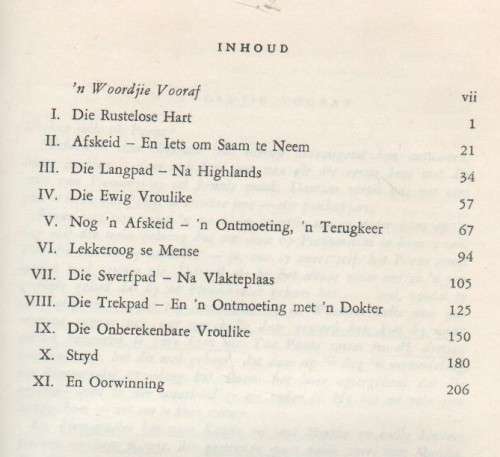 POENS, DIE SWERFJAAR - W A DE KLERK (1965)