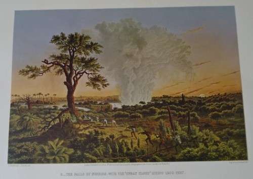 11 PRINTS OF THE FIRST PAINTINGS OF THE VICTORIA FALLS - ZAMBESI RIVER BY THOMAS BAINES (PUBL 1969)