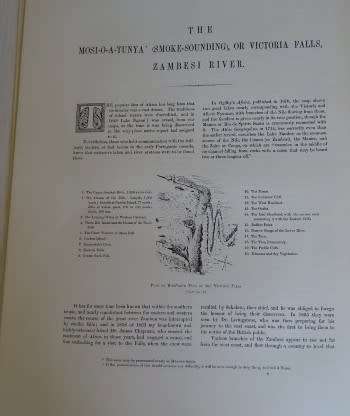 11 PRINTS OF THE FIRST PAINTINGS OF THE VICTORIA FALLS - ZAMBESI RIVER BY THOMAS BAINES (PUBL 1969)