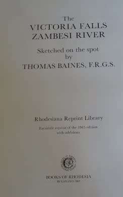 11 PRINTS OF THE FIRST PAINTINGS OF THE VICTORIA FALLS - ZAMBESI RIVER BY THOMAS BAINES (PUBL 1969)