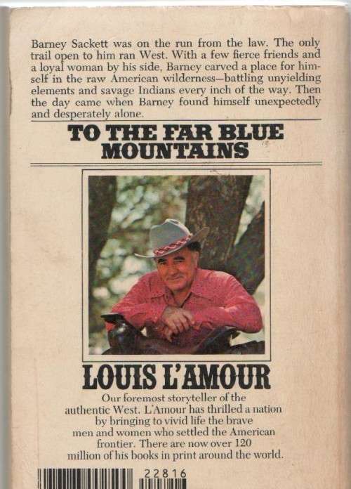 TO THE FAR BLUE MOUNTAINS - LOUIS LAMOUR (1981 - WESTERN)