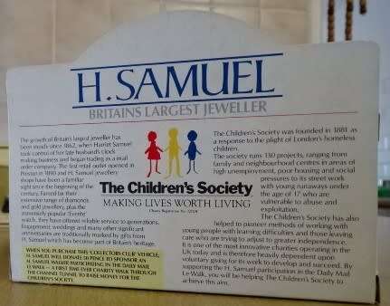 H SAMUEL, BRITIAINS LARGEST JEWELLER DIE CAST LORRY (FOR THE FIRST TIME EVER FOR CHARITY)