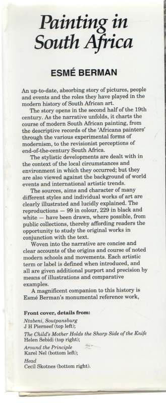 PAINTING IN SOUTH AFRICA - ESME BERMAN (1 ST EDITION 1993)