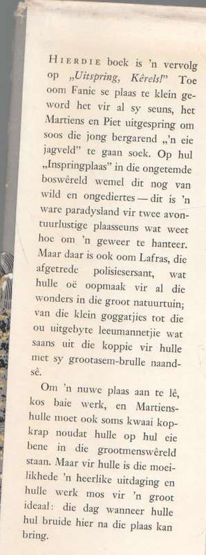 INSPRING KERELS! - P J SCHOEMAN (2 DE DRUK 1961)
