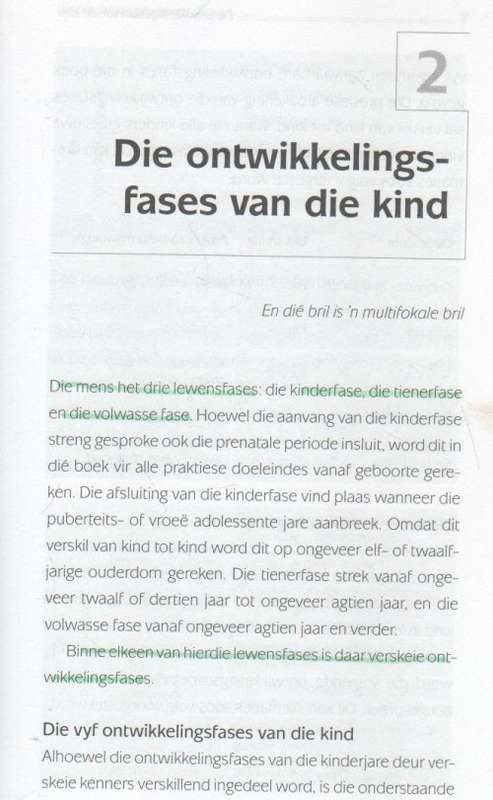 DIE ONTWIKKELINGSFASES VAN JOU KIND - LEON VAN ZYL (1 STE UITGAWE 2007)