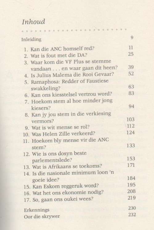 GAAN SUID-AFRIKA OUKEI WEES? 17 SLEUTELVRAE - JAN-JAN JOUBERT (1 STE UITGAWE 2019)