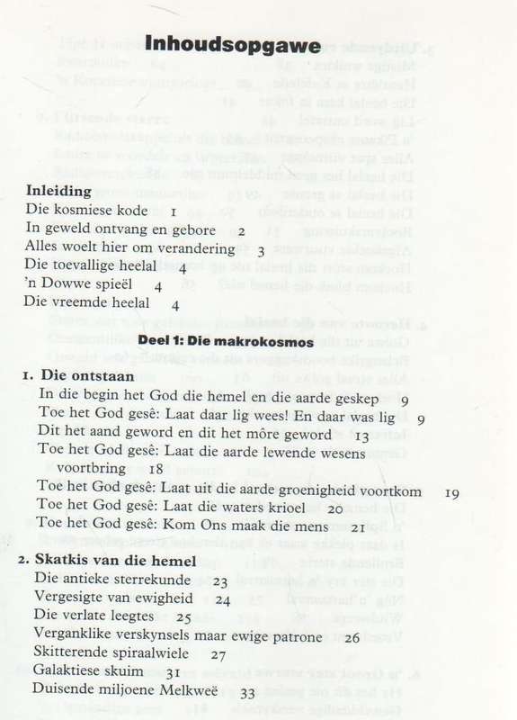 DIE GROOT GEDAGTE, ABSTRAKTE WEEFSEL VAN DIE KOSMOS - GIDEON JOUBERT  (1 STE UITGAWE 1997)