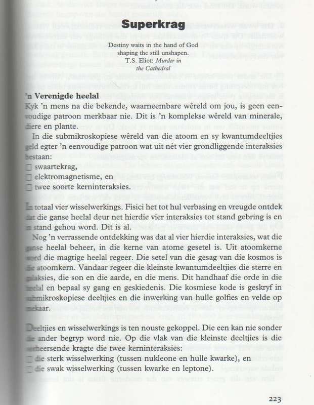 DIE GROOT GEDAGTE, ABSTRAKTE WEEFSEL VAN DIE KOSMOS - GIDEON JOUBERT  (1 STE UITGAWE 1997)