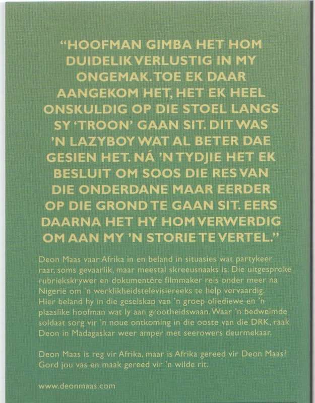 WITBOY IN AFRIKA - DEON MAAS (1 STE UITGAWE 2010)