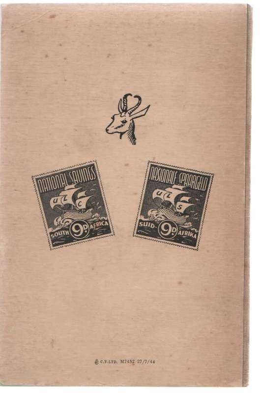 THE YOUNG SPRINGBOK SOUVENIR BOOK / DIE JONG SPRINGBOK GEDENKBOEK- CONRAD LIGHTON (SEPT 1944)